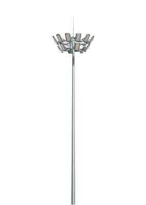 400w Led Solar Street Light high pole Factory area 12 lamp heads 25 meters lift type high pole lamp