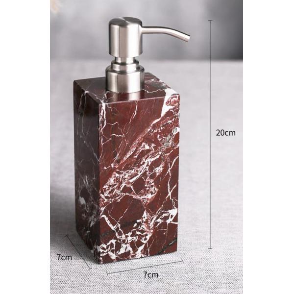 Natural Marble Liquid Soap Dispenser Modern Style Elegant For Bathroom