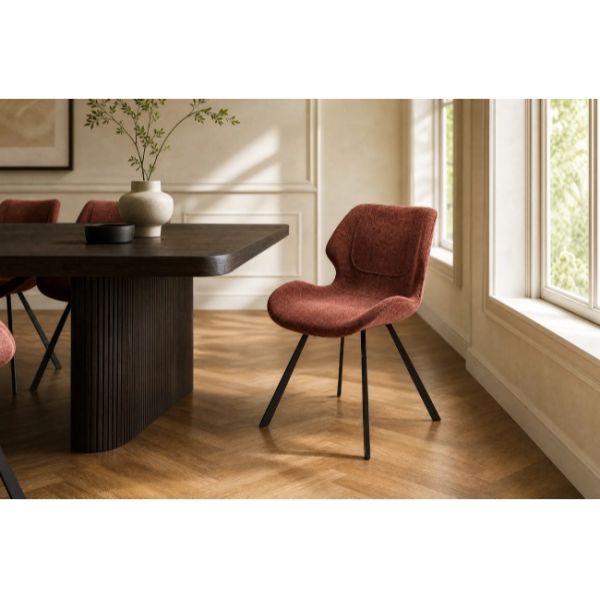 Modern Restaurant Dining Chair Stable Ergonomic Leather Kitchen Chairs