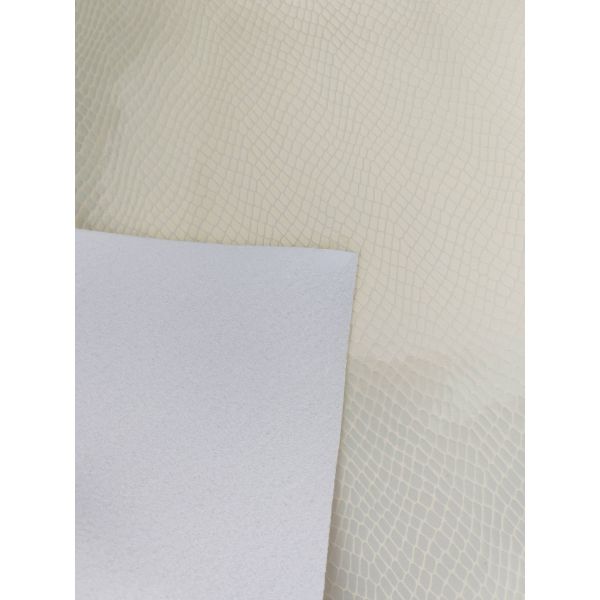 Snake Pattern Double Layer PU Coated Soccer Leather with Waterproof Non-Woven Backing and Customizable Pattern