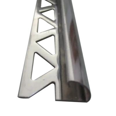 Outside Stainless Steel Tile Corner Trim Polished Brushed Surface Modern Style Metal