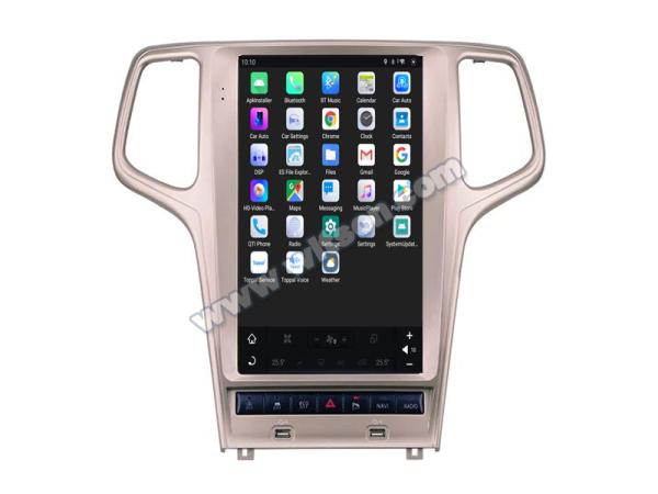 13.6  pantallaTesla Vertical Android pantalla para Jeep Cherokee 2014-2020 Multimedia de automóviles estéreo GPS Carplay Player