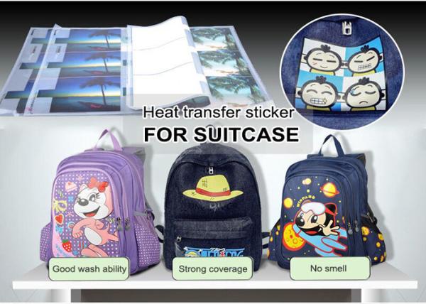 Le transfert de chaleur fait sur commande étiquette/les décalques transfert de chaleur pour la valise/le sac à main sac d'école