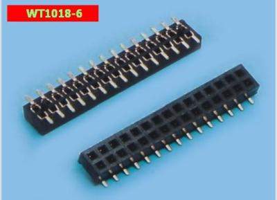 Conector de cabeçalho de alfinete de 2,54 mm estável DC3 Soquete de alfinete de chifre simples Jane Cattle Bending Feet