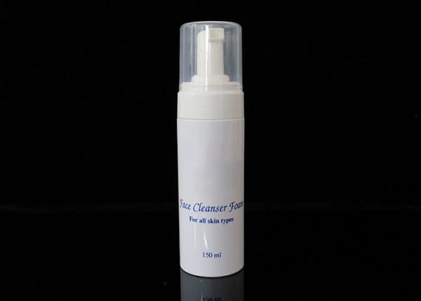 150ml Foam Pump Bottle Round Plastic Pet Face Wash Liquid Shampoo White