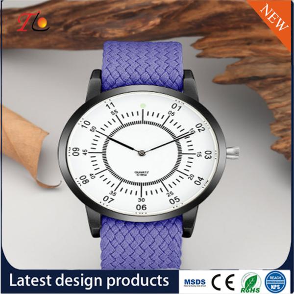 quartz Wrist Watch weave strap Watch delicate  Fashion Watch  AlloyCase custom LOGO Multicolor strap Monochrome