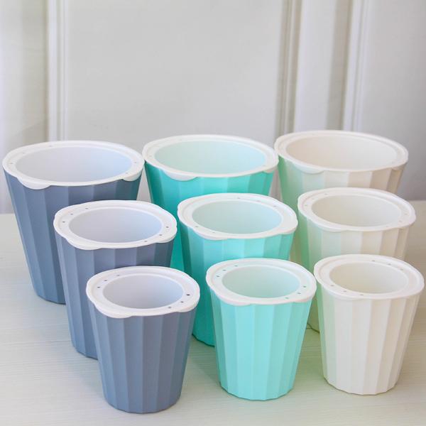9.9x9.5cm Decorative Bonsai Wick Self Watering Houseplant Pots