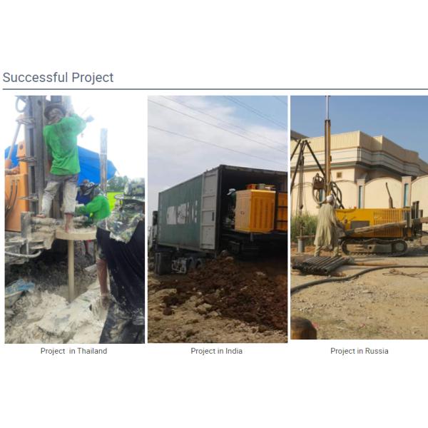 Буровая установка воды ядра дизельной 200m диаманта установленная тележкой