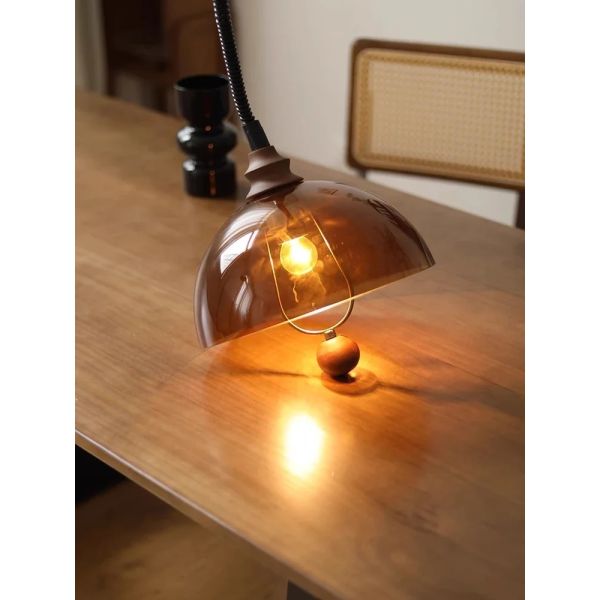 Wabi Sabi Amber Shades Hanging Chandelier Light American Retro Lift E27 Pendant Lamp (WH-VP-361)
