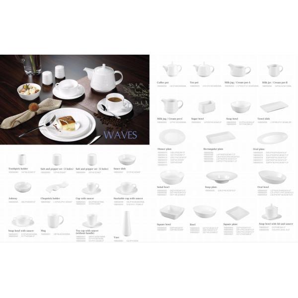 26Pcs White Porcelain Dinnerware Sets