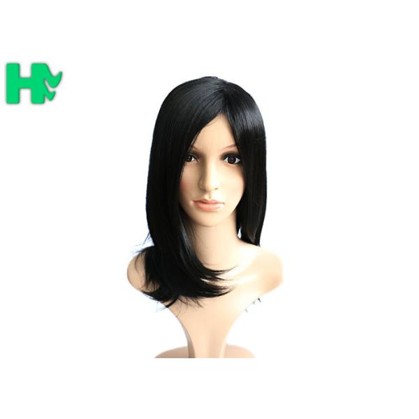Synthetic Lace Front Wigs With Baby Hair , Long Back Straight Wigs