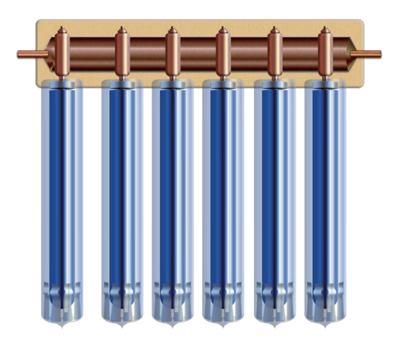 Custom Heat Pipe Solar Thermal Collectors For Commercial Hot Water Projects