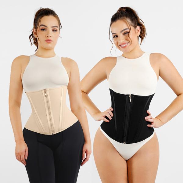 Treinador de cintura de ossos de aço de alta compressão para controle de barriga e modelador de corpo