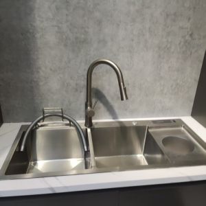 304 Stainless Steel Double Bowl Kitchen Sink with Accessories