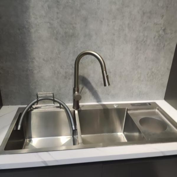 304 Stainless Steel Double Bowl Kitchen Sink with Accessories