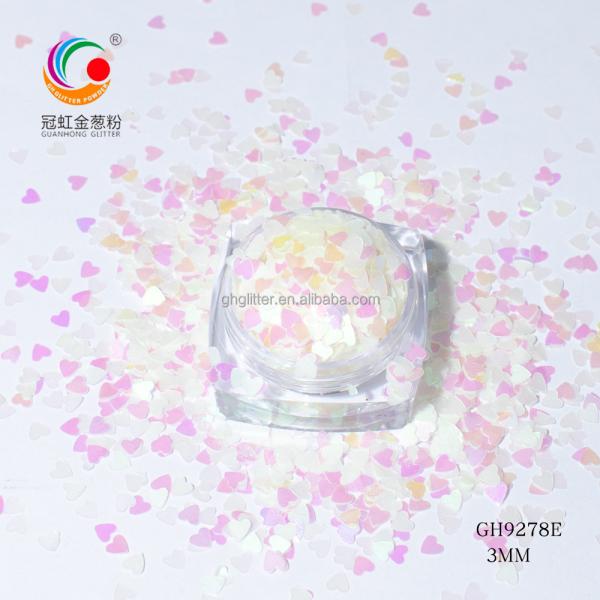 Fine Heart Luminous Makeup Chunky Glitter Powder For Party Festival Decoration