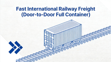 Fast International Rail Freight Door To Door Full Container Secure Railway Logistics Services