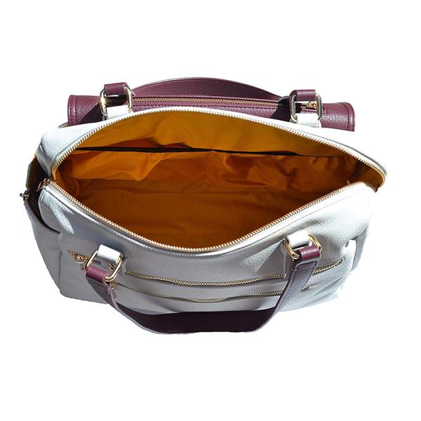 New style luxury leather diaper bag for women