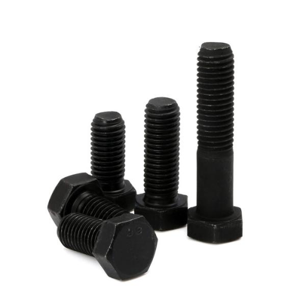 High Strength Din 931 M8 X 30 Black Oxide Hex Head Bolt Polished
