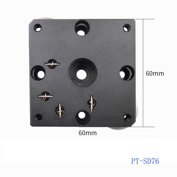 Manual Horizontal Tilt Dual Axis Fine Adjustment Chamber Positioning Stage