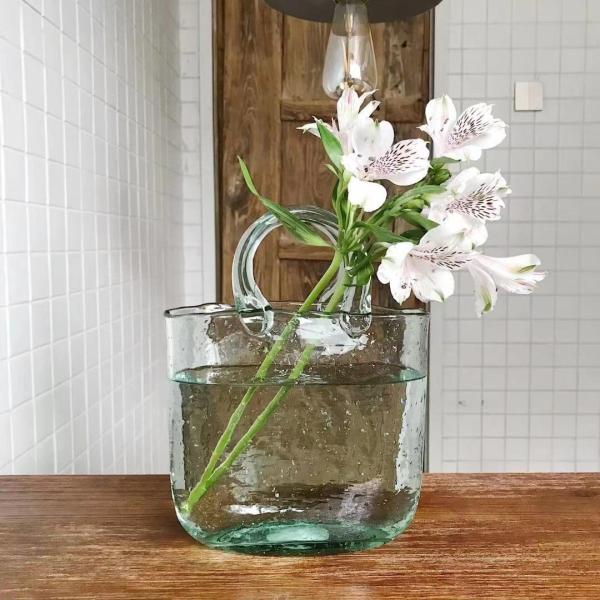Decoração de Casas de Casamento Vaso de Bolso de Vidro Moderno Perfeito para Flores Frescas Peixes Dourados