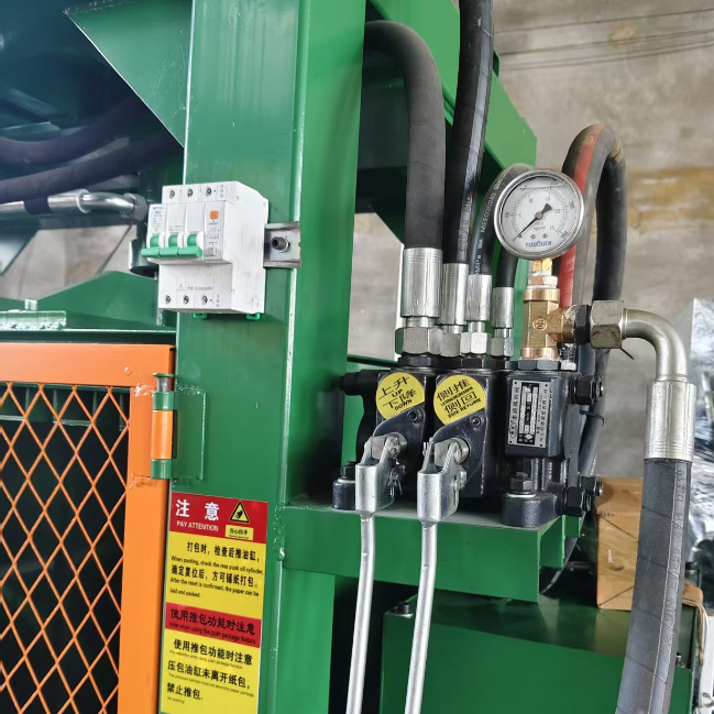 Double Cylinder Vertical Paper Baler Packing Machine With PLC Control And Hydraulic System