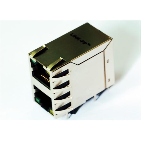 0845-2D1T-H5 CONN MAGJACK 2PORT 10/100 Base-T , AutoMDIX Shielded LPJ17633ADNL