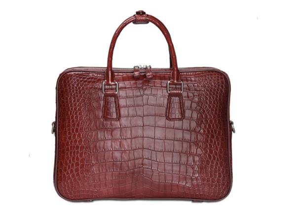 Dongguan factory wholesale genuine crocodile leather business briefcase man handbag
