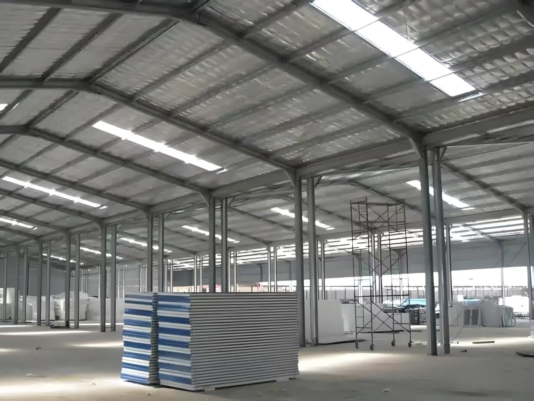 Lida China Factory Supply Prefabricated Steel Structure Building Cement Plant Warehouse Workshops Plants Industrial Design
