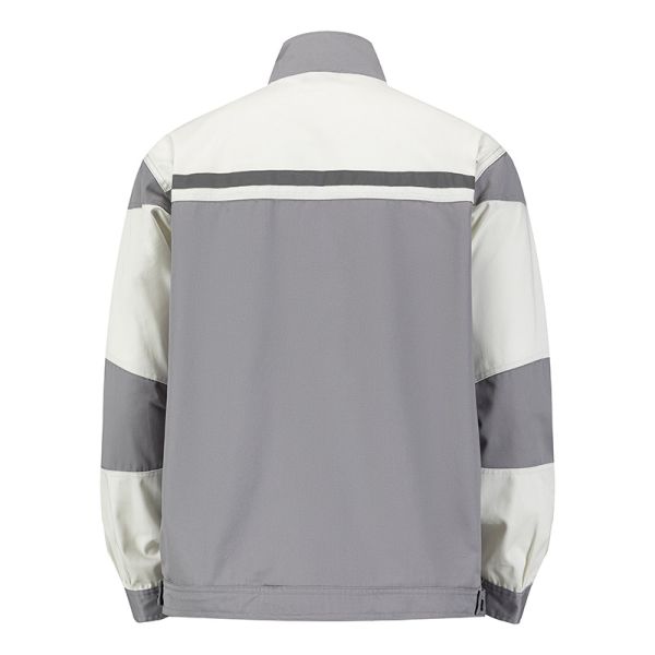 Breathable Workwear Jacket with Reflective Stripe and 230–250 gsm Fabric for Industrial Use