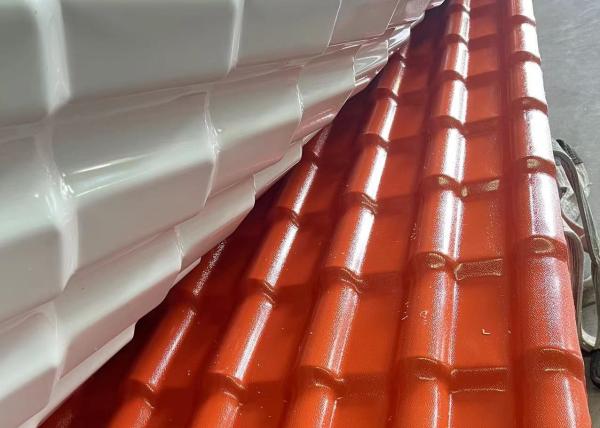 Telha à prova de fogo de ASA Bamboo Spanish Synthetic Roof para a tampa do estacionamento da casa de campo