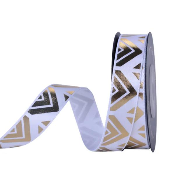 FAMOUS Black Gilding Custom Silk Ribbon Impresso Para Logotipo Regalos fitas Webbing Wholesale