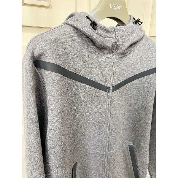 360gsm Premium Tracksuit Men 2 Piece Set Zip Sweatsuit Black Trim Sport Casual Streetwear Autumar and Winter