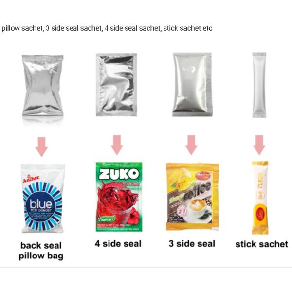 Back Sealing Dual Axis Pepper Powder Packing Machine For Food Products