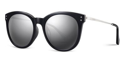 Plastic Metal PEI Sunglasses Ladies Grey Lens Ultra Light Durable Lens Width 55MM