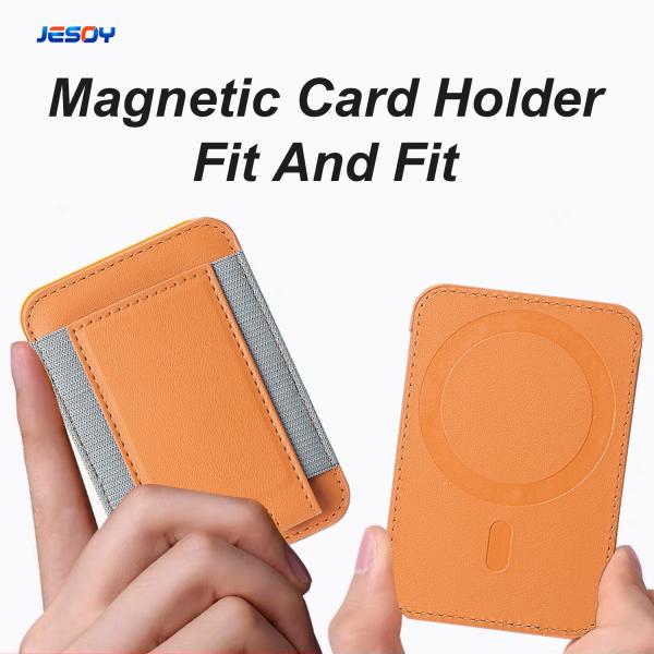 Vegan Leather Magsafe Wallet Origami iPhone Magnetic Card Holder OEM / ODM