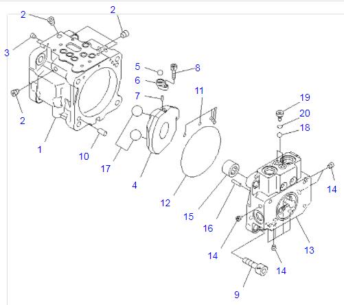 коромысло кулачка 708-1S-13411 7081S13411 для частей гидронасоса KOMATSU PC35MR