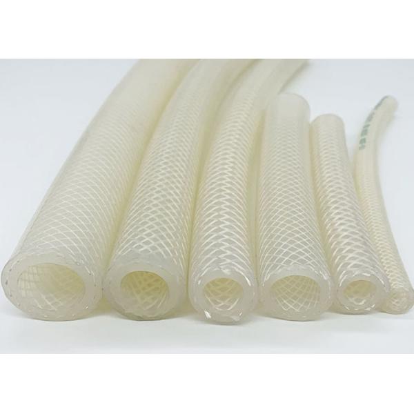 Tubería trenzada de alta presión del silicón, manguera de goma reforzada no tóxica