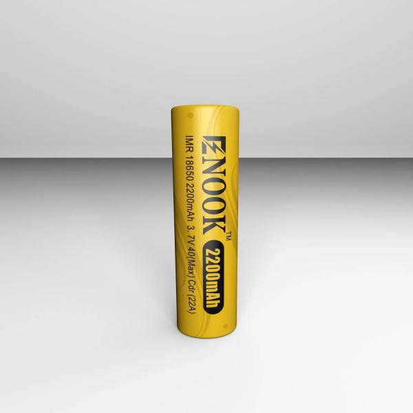 Classe AAA 18650 Bateria de íons de lítio 3.7V 2200mAh 40A recarregável