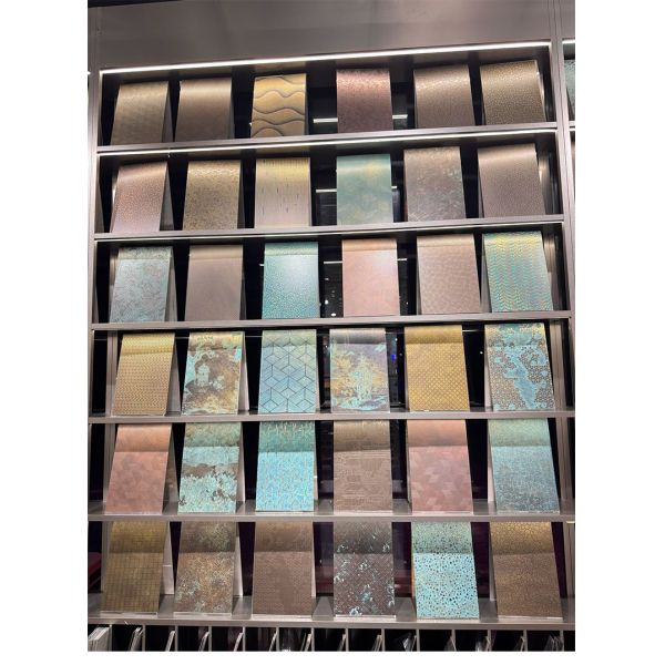 Lámina de acero inoxidable grabada anti-corrosión para fuentes de jardín / fachadas de edificios