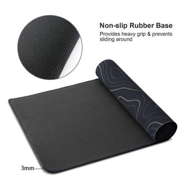 Black White Marble Desk Mat Smooth Surface Gaming Mouse Pad for Computer Accessories