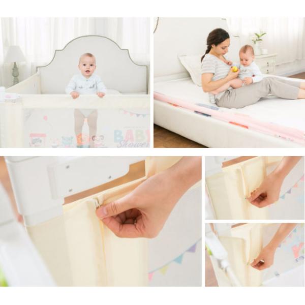 Baby Items Safe Eco-Friendly Child Safety Bed Rail Colorful Non-toxic Safety Playpen Baby Play Fence