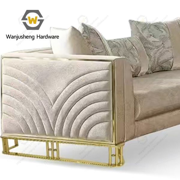 Metal Sofa Frame Gold Sofa Bed Design Frame Modern Luxury Sofa Legs Furniture Living Room Hotel