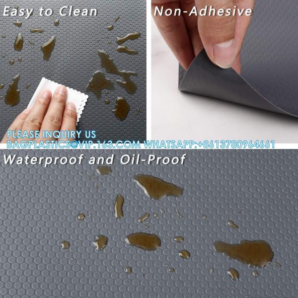 Shelf Liner Kitchen Cabinet Drawer Mats 11.8 Inch Wide X 13 Feet Long, Non Adhesive EVA Plastic Washable