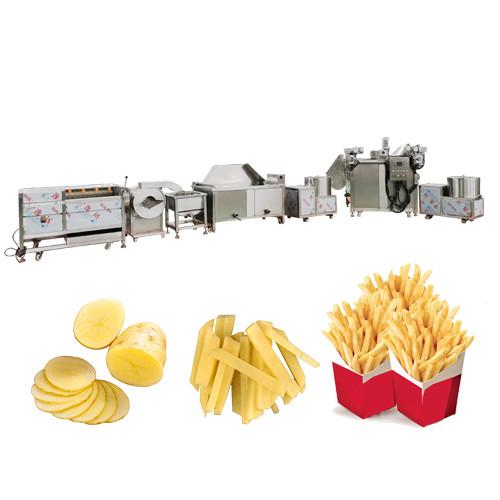 Machinery Function 5500 KG Semi-automatic French Fries Production Line for Potato Chips