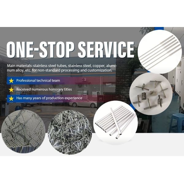 Processing 304 316l Stainless Steel Capillary Slotted Variable Diameter Head Expansion