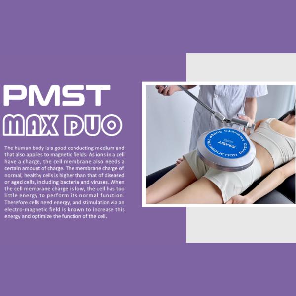 GMS PMST DUO Max Thérapie Magnétique Pulsée à Double Canal avec Infrarouge Proche Appareil PMST à Double Canal Avancé pour le Soulagement de la Douleur et la Réparation des Tissus