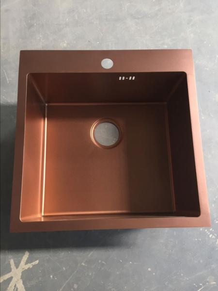 Revestimento luxuoso do cetim da banca da cozinha de aço inoxidável de um Undermount de 18 polegadas