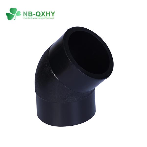 QX HDPE 90 Degree Elbow Pipe Fitting for Water Supply 20mm to 355mm Made