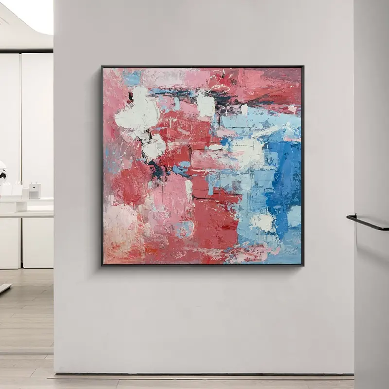 OEM Home Decor Wall Art Hand Painted Canvas Oil Painting Abstract Colorful Modern